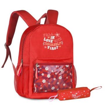 Imagem de Mochila Bolsa de Costas Feminina For Girls Yourself First Oficial - Cl