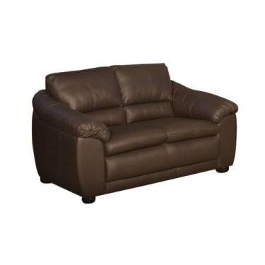 Imagem de Sofá 02 Lugares 1,60 m Couro Veneza Marrom - Arte Sala, Marrom, 28 Kg