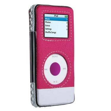 Imagem de Capa esportiva Speck Canvas com clipe de cinto para iPod Nano 2G (rosa)