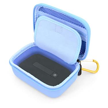 Imagem de CASEMATIX Estojo de transporte 4G WiFi Hotspot – Compatível com Verizon Jetpack MiFi 8800L, Netgear Unite 4G LTE Mobile WiFi Hotspot e mais – Estojo de viagem azul claro