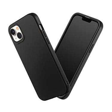 Imagem de RhinoShield Capa compatível com [iPhone 14 Plus] | SolidSuit - Capa protetora de design fino absorvente de choque com acabamento fosco premium 3,5 m/proteção contra quedas de 3,4 m - Preto clássico