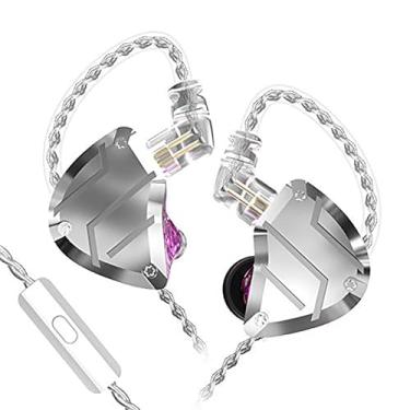 Imagem de FEDAI Fones de ouvido intra-auriculares CCA C10 PRO, 4BA+1DD monitor intra-auricular híbrido HiFi estéreo com isolamento de ruído IEM com fio, fones de ouvido/fones de ouvido com cabo destacável (com