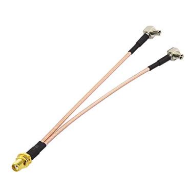 Imagem de Adaptador de antena Bingfu 4G LTE divisor SMA fêmea para conector Dual TS9 cabo coaxial de porco 6 polegadas compatível com Modem USB Verizon Jetpack AT&T Huawei MiFi Mobile Hotspot