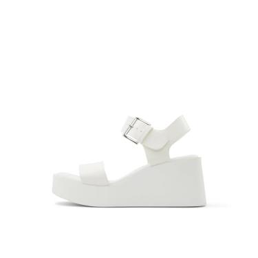 Imagem de Call It Spring Sandália feminina Merisa Wedge, Branco, 10
