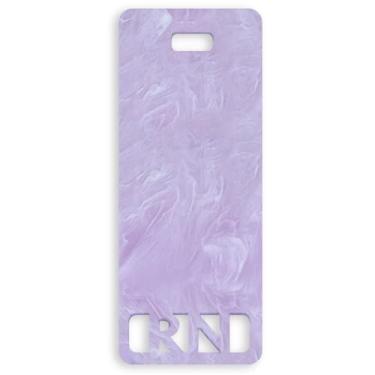 Imagem de Crachá RN estendido Buddy Vertical Bonito Registrado Amigo Colorido e Glitter Acrílico RN Cartão Tamanho Perfeito para ID de Enfermagem Estendida (Nuvens Roxas)