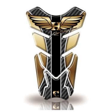 Imagem de Protetor De Tanque Adesivo Moto Honda Alta Cilindrada Racing Dourado
