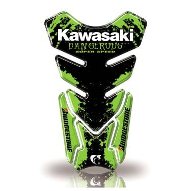 Imagem de Protetor De Tanque Adesivo Moto Kawasaki Verde