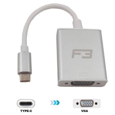 Imagem de Cabo Adaptador Usb C 3 1 Type C Para Vga Jc Tyc Vga F3