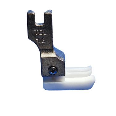Imagem de Pé Calcador De Teflon Pesponto Compensado Para Maquina Reta Industrial Lado Esquerdo 3mm Tcl-1/8e
