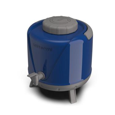 Imagem de Botijão Arezzo Garrafa Galão Térmico Com Torneira 5l Azul