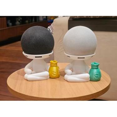 Imagem de Suporte Alexa Echo Dot 4 e Echo Dot 5. Tema Robert Money da Sorte - Presente, decoração criativa, música, som, stand de mesa Amazon
