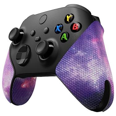 Imagem de eXtremeRate Punho Antiderrapante E Absorvente De Suor Playvital Para Controle Sem Fio Xbox Core, Almofadas Borracha Macia Texturizadas Profissionais Manoplas Série X/S - Nebula Galaxy