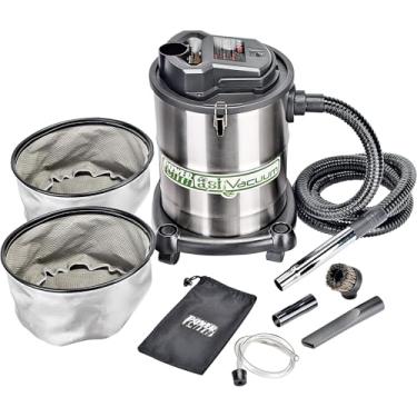 Imagem de PowerSmith PAVC102 10 amp. 4 galões cinza e aspirador de pó de loja com mangueira de 25,5 cm, bocal de escova, mangueira de fogão a pelota, cabo de alimentação de 40,8 cm, adaptador de 3,8 cm e 2 filtros, prata