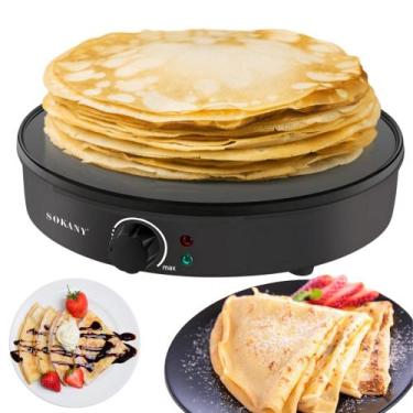 Imagem de Maquina De Panqueca Crepe Tapioca Antiaderente Elétrica 110v - bbless