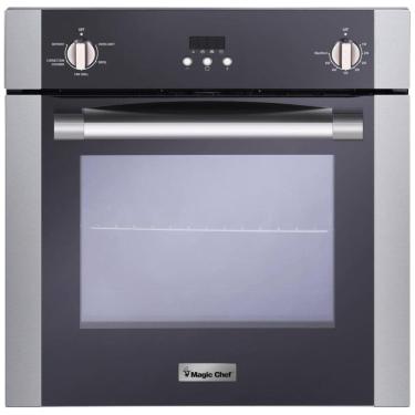 Imagem de Forno de Parede Elétrico Embutido Magic Chef 60cm, Inox, 62 Litros, Convecção Programável, 4 Modos, Aparelho de Cozinha