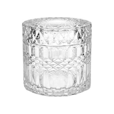 Imagem de Potiche Finesse De Vidro Decorativo Enfeite Bomboniere 9cm - KeHome