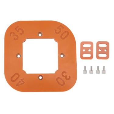 Imagem de AUNMAS Modelos de Roteador para Trabalhar Madeira, R30 R35 R40 R50 Posicionamento Preciso Jig de Canto de Roteador, Modelo de Raio de Canto Redondo de Plástico Fenólico