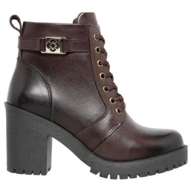 Imagem de Bota Coturno Feminino Tratorado Five Days Em Couro Legítimo 14020 - TF