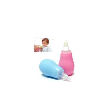 Imagem de Aspirador Nasal Nariz Muco Limpador Portátil Bebês Azul Rosa - Ninet, 