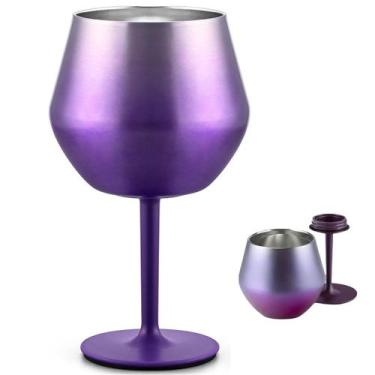 Imagem de Taça Copo Termico 2 em 1 Inox Drink Vinho Bebida Cocktail Evento Festa