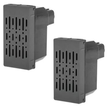 Imagem de Kit 2 Campainha Cigarra Im Preta 220V Pial Plus+ 611041PT