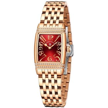 Imagem de Relógio Feminino Quartzo Design Fino Elegante Com Strass Em Aço Inoxidavel Impermavel V...