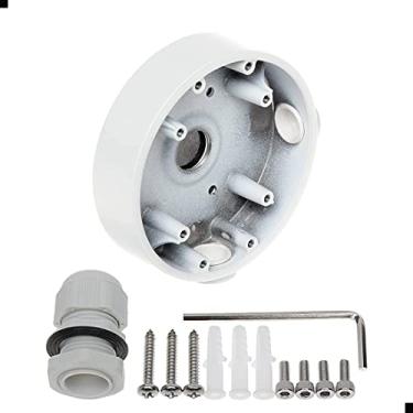 Imagem de PFA139 Suporte de caixa de montagem de junção impermeável, câmeras de segurança e conjunto de caixa para câmera Dahua Turret Dome HDW4831EM-ASE e IPC-HDW4431EM-AS e IPC-HDBW4231F-AS Mini Dome Camera