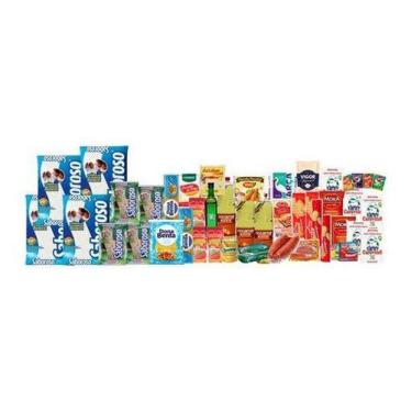 Imagem de Cesta Básica Alimentos (45 Itens) Com Carne E Linguiças - Higipack