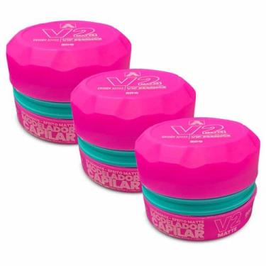 Imagem de Kit 3X Pasta Cabelo Matte Vip Essence V2 80G Alfa Look'S - Alfa Looks