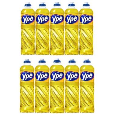 Imagem de Kit 10 Detergente Líquido Ypê Neutro 500ml Cada