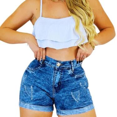 Imagem de Short Jeans Feminino Valoriza a Silhueta Liberdade ao Movimento Modern