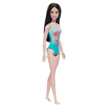 Imagem de Boneca Barbie Praia com Maiô Azul DWJ99 HXX51 - Mattel