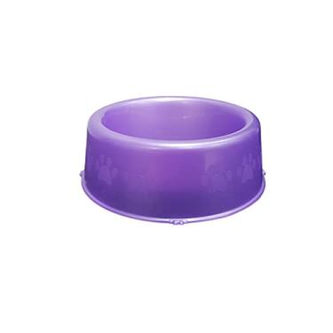 Imagem de Pet Injet Comedouro Plast Patinhas Pequenas Raças 600Ml Lilás Para Cães