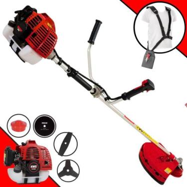 Imagem de Roçadeira Podador de Grama Kawashima KW43-L À Gasolina Motor 2 Tempos 