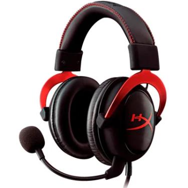 Imagem de Headset Gamer HyperX Cloud II, 7.1 Virtual, USB, Com Microfone Destacável, Preto/Vermelho - KHX-HSCP-RD