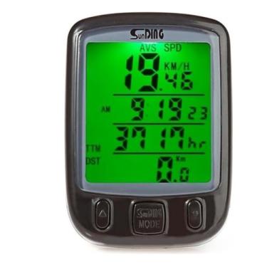 Imagem de Velocímetro Ciclo Computador Bike Luz Noturna 27 Funções