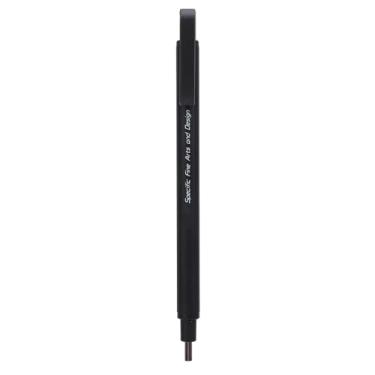 Imagem de A borra Eraser Lápis de estilo de caneta Destaque Pintura Pen Pen Pequena Eraser de Detalhes Precisos para Engenharia Desenho Escolar Office Use Plástico Rubber 2.3mm (Preto)