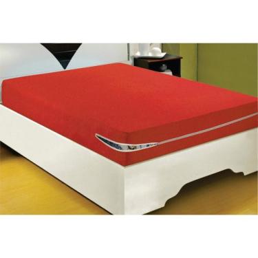 Imagem de Capa De Colchão Malha Gel King Size - Enxovais Realeza, Vermelho