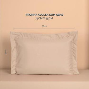 Imagem de Fronha avulsa slim com 03 abas micropercal 200 fios - Casa Paulinha, B