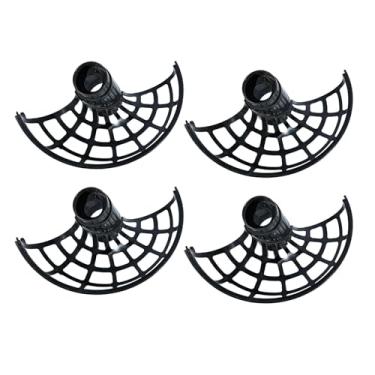 Imagem de oshhni 4 peças de pista de bola para máquina de tênis, lançador de beisebol, canais de bola, acessórios compactos para arremessar órbitas para prática de