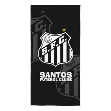 Imagem de Toalha De Banho Lepper Aveludada Estampada Times De Futebol (Santos)