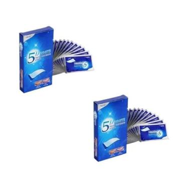 Imagem de Kit De Limpeza Dental Com Fitas Clareadoras De Dentes 5D Com Aroma De 
