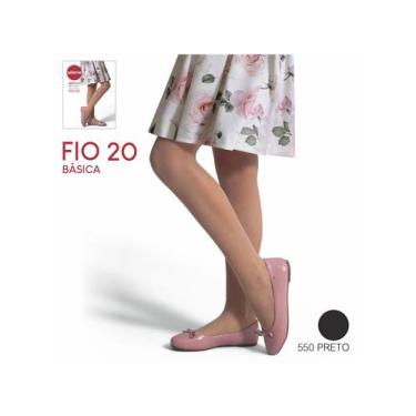 Imagem de Meia-Calça Selene 9600.001 Infantil Fio 20 Microfibra T. B/EG, G, 001,