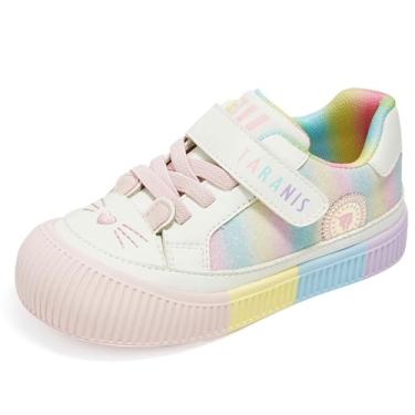 Imagem de TARANIS Tênis infantil para meninos e meninas, sapatos de skate com pés descalços confortáveis para ambientes internos e externos antiderrapantes, B colorido, 10 Little Kid