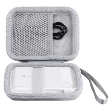 Imagem de khanka Capa rígida de substituição para Anker Power Bank, carregador portátil de 10.000 mAh 10K 22,5 W apenas, capa (branca)