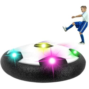 Imagem de Bola Flutuante Hover Ball Futebol com LED Colorido – Hoverball Infantil Divertida para Crianças, Brinquedo Interativo com Luzes, Seguro para Jogar em Casa