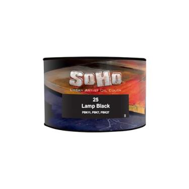 Imagem de Soho Urban Artist Tinta a óleo - Lâmpada preta, lata de 430 ml - Cores a óleo mais valorizadas para pintura, excelente carga de pigmento