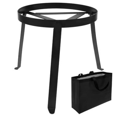Imagem de Tripé para cozinhar, tripé dobrável, suporte de cozinha em fogo aberto, suporte de tripé resistente para forno holandês de ferro fundido, para churrasco, caminhadas, festa, suporte de cozinha sobre