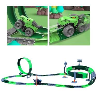 Imagem de Pista de Carrinho Infantil com Looping e Carro Dinossauro – Brinquedo Educativo