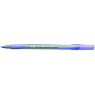 Imagem de BIC Caneta esferográfica redonda Stic Grip Xtra Comfort, ponta média (1,2 mm), roxa